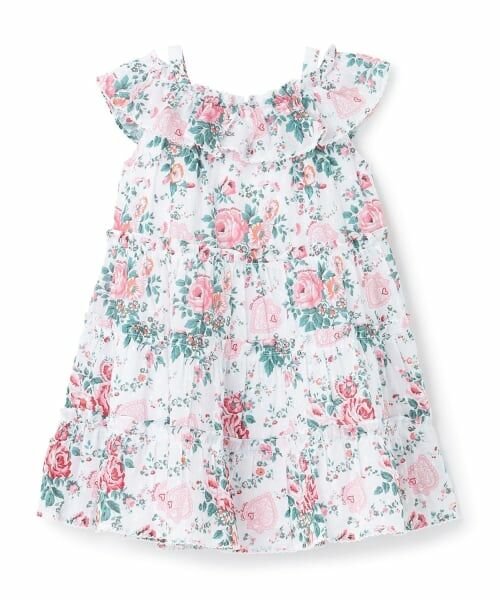 mezzo piano / メゾピアノ ミニ丈・ひざ丈ワンピース | 【Cath Kidston】ティアードワンピース | 詳細8