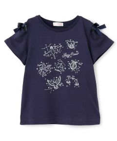 mezzo piano / メゾピアノ Tシャツ | 蓄光プリント　星座　半袖Tシャツ