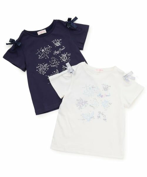 mezzo piano / メゾピアノ Tシャツ | 蓄光プリント 星座 半袖Tシャツ | 詳細10