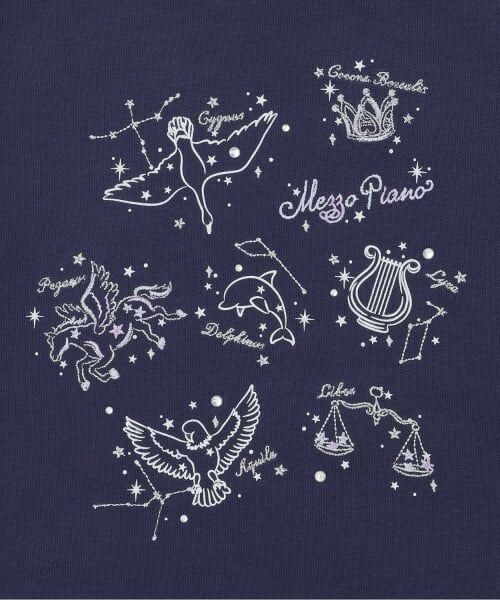 mezzo piano / メゾピアノ Tシャツ | 蓄光プリント 星座 半袖Tシャツ | 詳細4