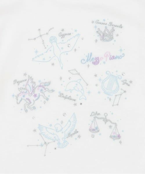 mezzo piano / メゾピアノ Tシャツ | 蓄光プリント 星座 半袖Tシャツ | 詳細5