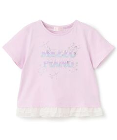 mezzo piano / メゾピアノ Tシャツ | キラキラ星座ロゴ　半袖Tシャツ