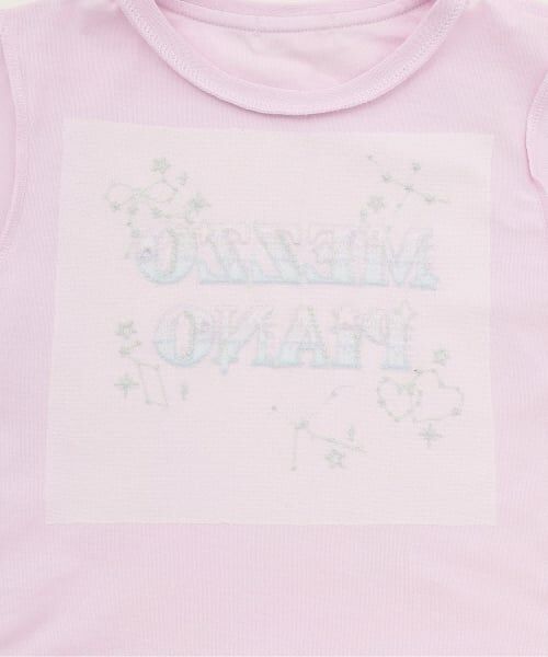 mezzo piano / メゾピアノ Tシャツ | キラキラ星座ロゴ 半袖Tシャツ | 詳細3