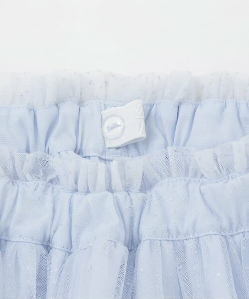 mezzo piano / メゾピアノ ミニ・ひざ丈スカート | 『アナと雪の女王』チュール刺繍スカート【接触冷感】 | 詳細3