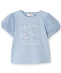 mezzo piano / メゾピアノ Tシャツ | バレエ＆音符　パフスリーブTシャツ
