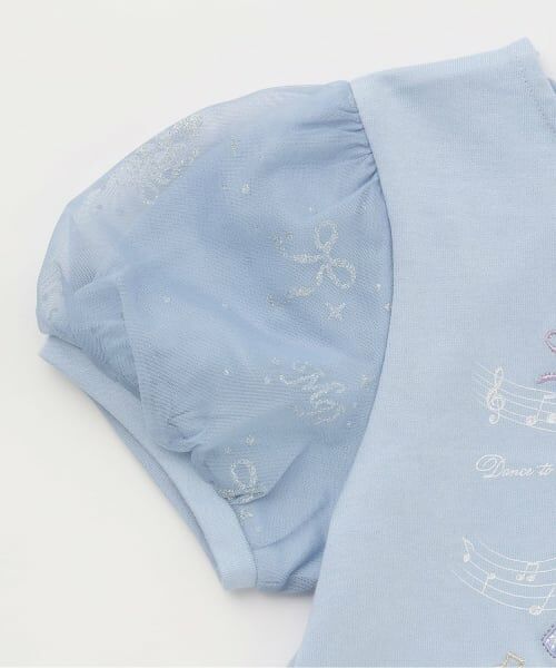 mezzo piano / メゾピアノ Tシャツ | バレエ&音符 パフスリーブTシャツ | 詳細6