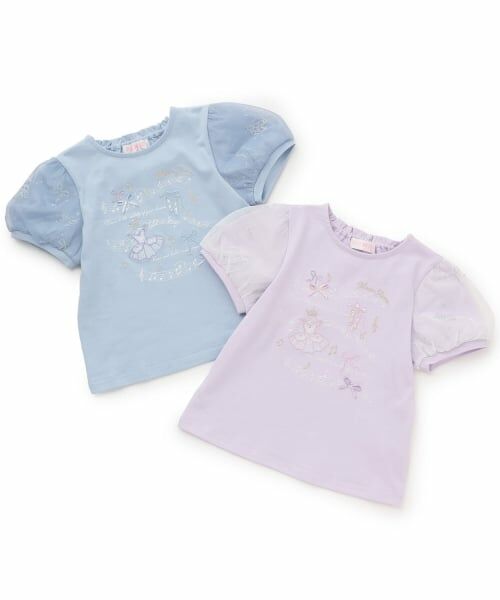 mezzo piano / メゾピアノ Tシャツ | バレエ&音符 パフスリーブTシャツ | 詳細9