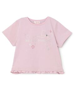 mezzo piano / メゾピアノ Tシャツ | キラキラモチーフロゴ　半袖Tシャツ