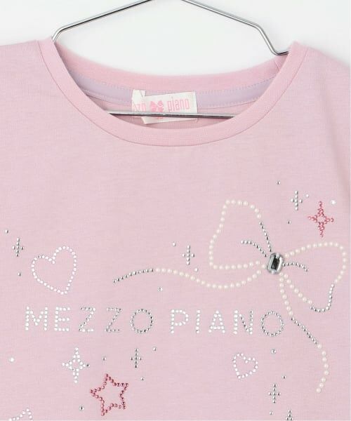 mezzo piano / メゾピアノ Tシャツ | キラキラモチーフロゴ 半袖Tシャツ | 詳細10