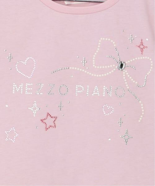 mezzo piano / メゾピアノ Tシャツ | キラキラモチーフロゴ 半袖Tシャツ | 詳細11