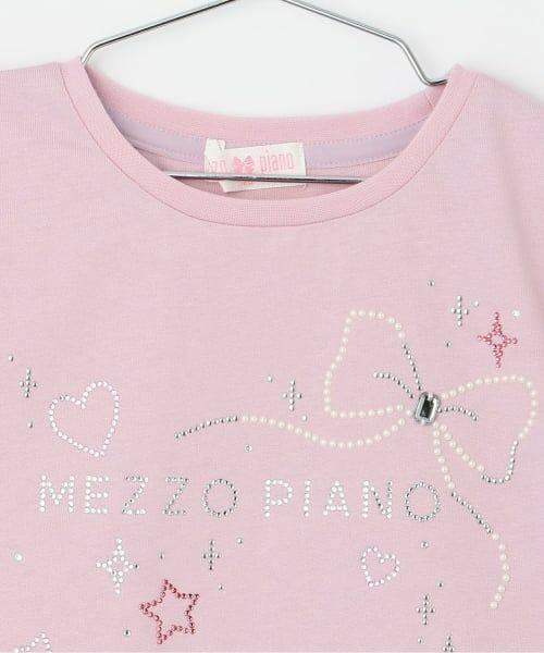 mezzo piano / メゾピアノ Tシャツ | キラキラモチーフロゴ 半袖Tシャツ | 詳細2