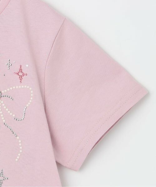 mezzo piano / メゾピアノ Tシャツ | キラキラモチーフロゴ 半袖Tシャツ | 詳細4