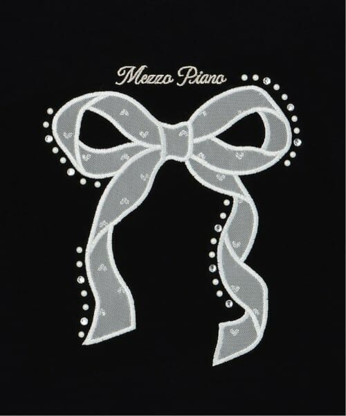 mezzo piano / メゾピアノ Tシャツ | 袖ラメチュール 2wayTシャツ | 詳細10