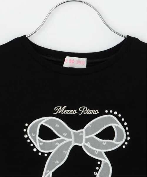 mezzo piano / メゾピアノ Tシャツ | 袖ラメチュール 2wayTシャツ | 詳細9
