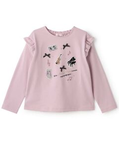 mezzo piano / メゾピアノ Tシャツ | ミュージックワッペン　長袖Tシャツ