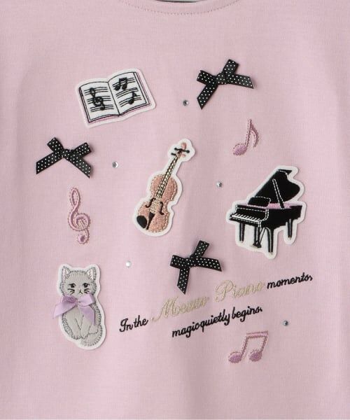mezzo piano / メゾピアノ Tシャツ | ミュージックワッペン 長袖Tシャツ | 詳細3