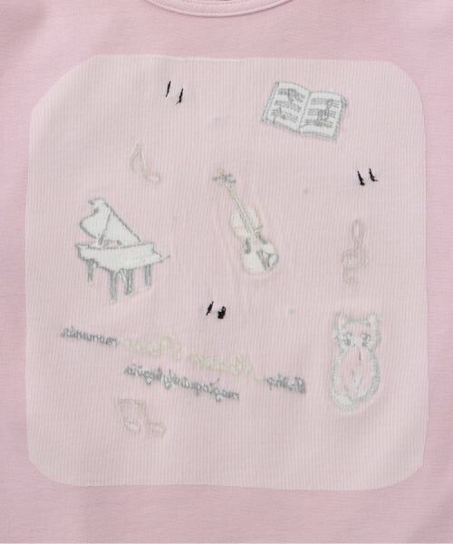 mezzo piano / メゾピアノ Tシャツ | ミュージックワッペン 長袖Tシャツ | 詳細4