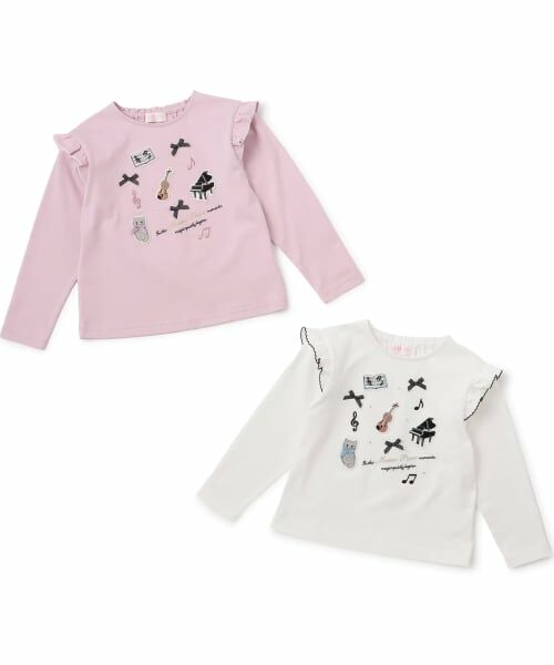 mezzo piano / メゾピアノ Tシャツ | ミュージックワッペン 長袖Tシャツ | 詳細8