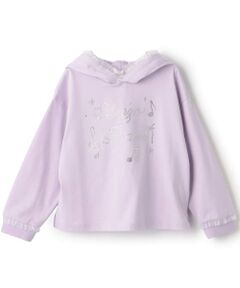 mezzo piano / メゾピアノ Tシャツ | キラキラ音符ロゴ　パーカTシャツ