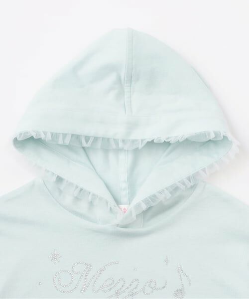 mezzo piano / メゾピアノ Tシャツ | キラキラ音符ロゴ パーカTシャツ | 詳細2