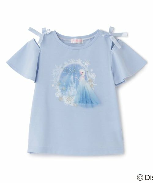 mezzo piano / メゾピアノ Tシャツ | 『アナと雪の女王』エルサ/2wayTシャツ(サックス)