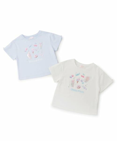 mezzo piano / メゾピアノ Tシャツ | ちゅるかわシール 半袖Tシャツ | 詳細7