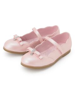 mezzo piano / メゾピアノ ビジネス・ドレスシューズ | スカラップリボン　バレエシューズ