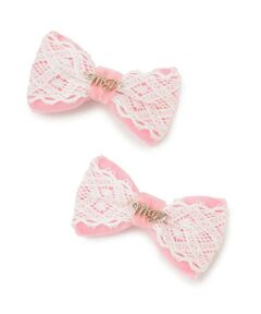 mezzo piano / メゾピアノ ヘアピン | リボン　ヘアクリップ2個セット【日本製】