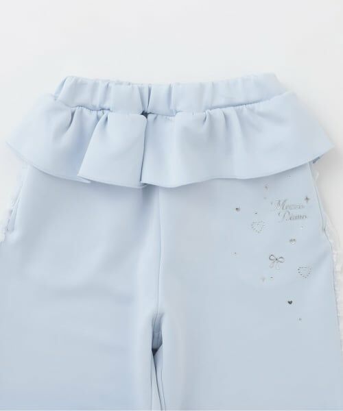 mezzo piano / メゾピアノ その他パンツ | ペプラムフリルつき　サイドレースジャージ　ロングパンツ | 詳細2