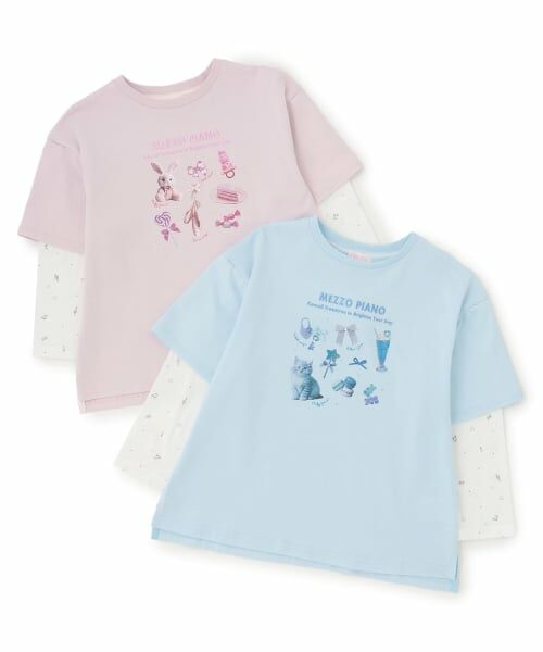 mezzo piano / メゾピアノ Tシャツ | モチーフ 袖2wayTシャツ | 詳細9