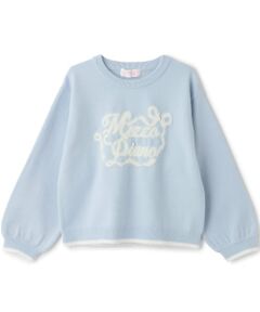 mezzo piano / メゾピアノ ニット・セーター | シャギーロゴ　ニットプルオーバー