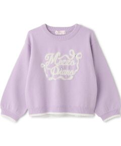 mezzo piano / メゾピアノ ニット・セーター | シャギーロゴ　ニットプルオーバー