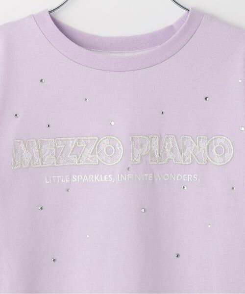 mezzo piano / メゾピアノ Tシャツ | 袖ロゴレースライン 長袖Tシャツ | 詳細3