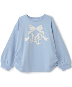 mezzo piano / メゾピアノ Tシャツ | リボンロゴアップリケ　長袖Tシャツ