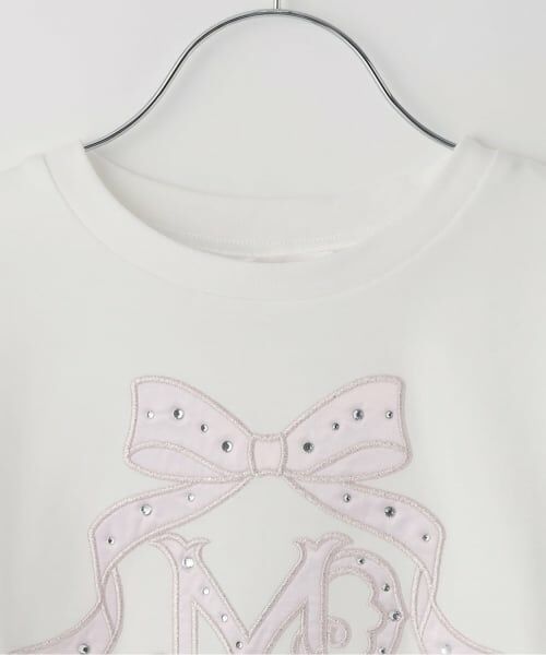 mezzo piano / メゾピアノ Tシャツ | リボンロゴアップリケ　長袖Tシャツ | 詳細2