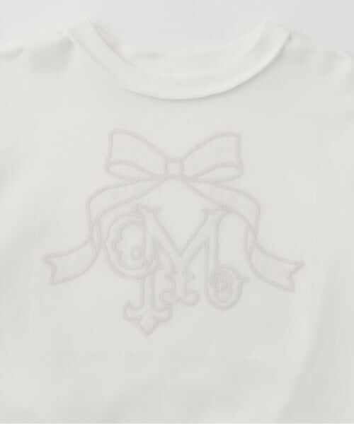 mezzo piano / メゾピアノ Tシャツ | リボンロゴアップリケ　長袖Tシャツ | 詳細4