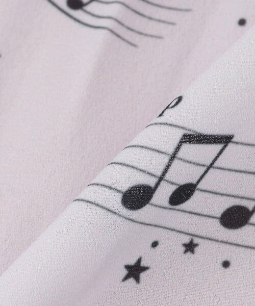 mezzo piano / メゾピアノ ミニ丈・ひざ丈ワンピース | メロディー柄プリーツワンピース | 詳細12