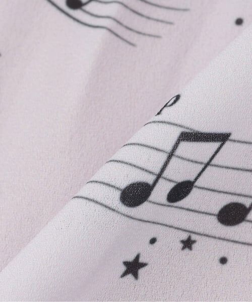 mezzo piano / メゾピアノ ミニ丈・ひざ丈ワンピース | メロディー柄プリーツワンピース | 詳細9