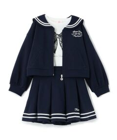 セーラーZIPパーカ＆ラインスカパン＆半袖Tシャツセット