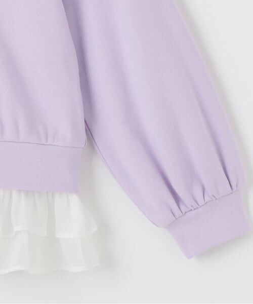 mezzo piano / メゾピアノ スウェット | ハーフZIPプルオーバー＆裾フリル半袖Tシャツセット | 詳細6