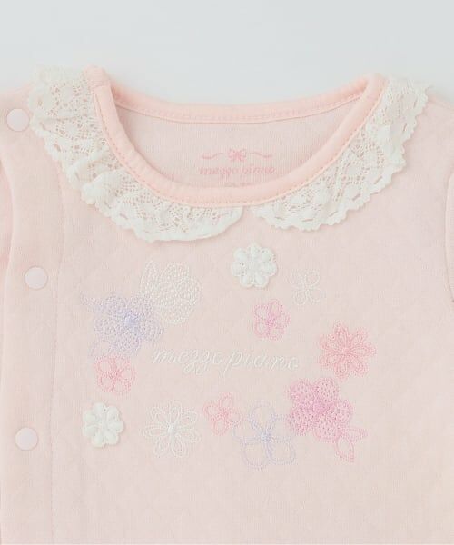 mezzo piano / メゾピアノ ロンパース | 花刺繍2wayオール | 詳細3