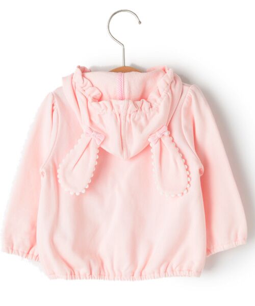 ＊＊mezzo piano / メゾピアノ ベビー・キッズウエア | うさ耳フードつきダブルリボンジャケット | 詳細2