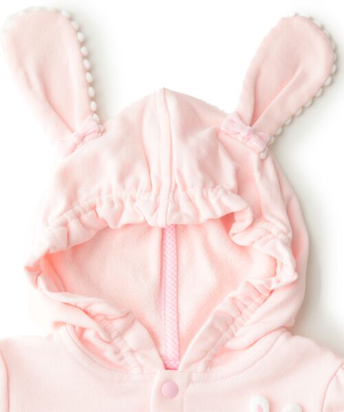 ＊＊mezzo piano / メゾピアノ ベビー・キッズウエア | うさ耳フードつきダブルリボンジャケット | 詳細5