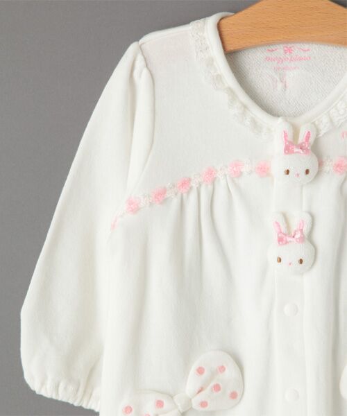 ＊＊mezzo piano / メゾピアノ ロンパース | うさちゃんデコツーウェイカバーオール | 詳細2