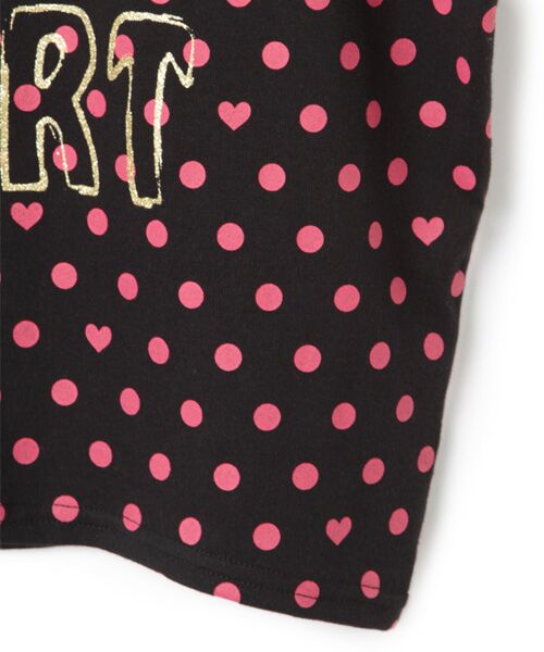 ＊＊mezzo piano / メゾピアノ Tシャツ | 大粒ドットプリント肩だしカットソー | 詳細4