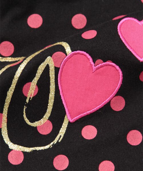 ＊＊mezzo piano / メゾピアノ Tシャツ | 大粒ドットプリント肩だしカットソー | 詳細5