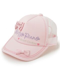 リボンデコメッシュキャップ