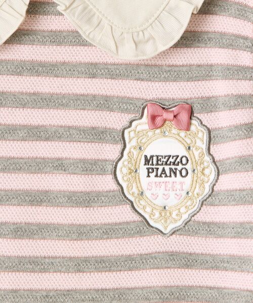 セール フリル襟つきボーダーワンピース ミニ丈 ひざ丈ワンピース Mezzo Piano メゾピアノ ファッション通販 タカシマヤファッションスクエア