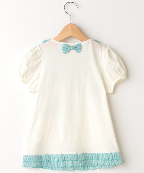 ＊＊mezzo piano / メゾピアノ Tシャツ | たっぷりリボンデコ半袖Ｔシャツ | 詳細1