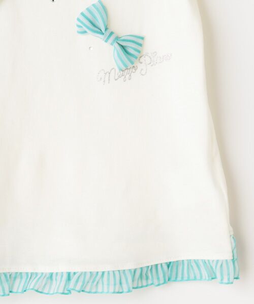 ＊＊mezzo piano / メゾピアノ Tシャツ | たっぷりリボンデコ半袖Ｔシャツ | 詳細3